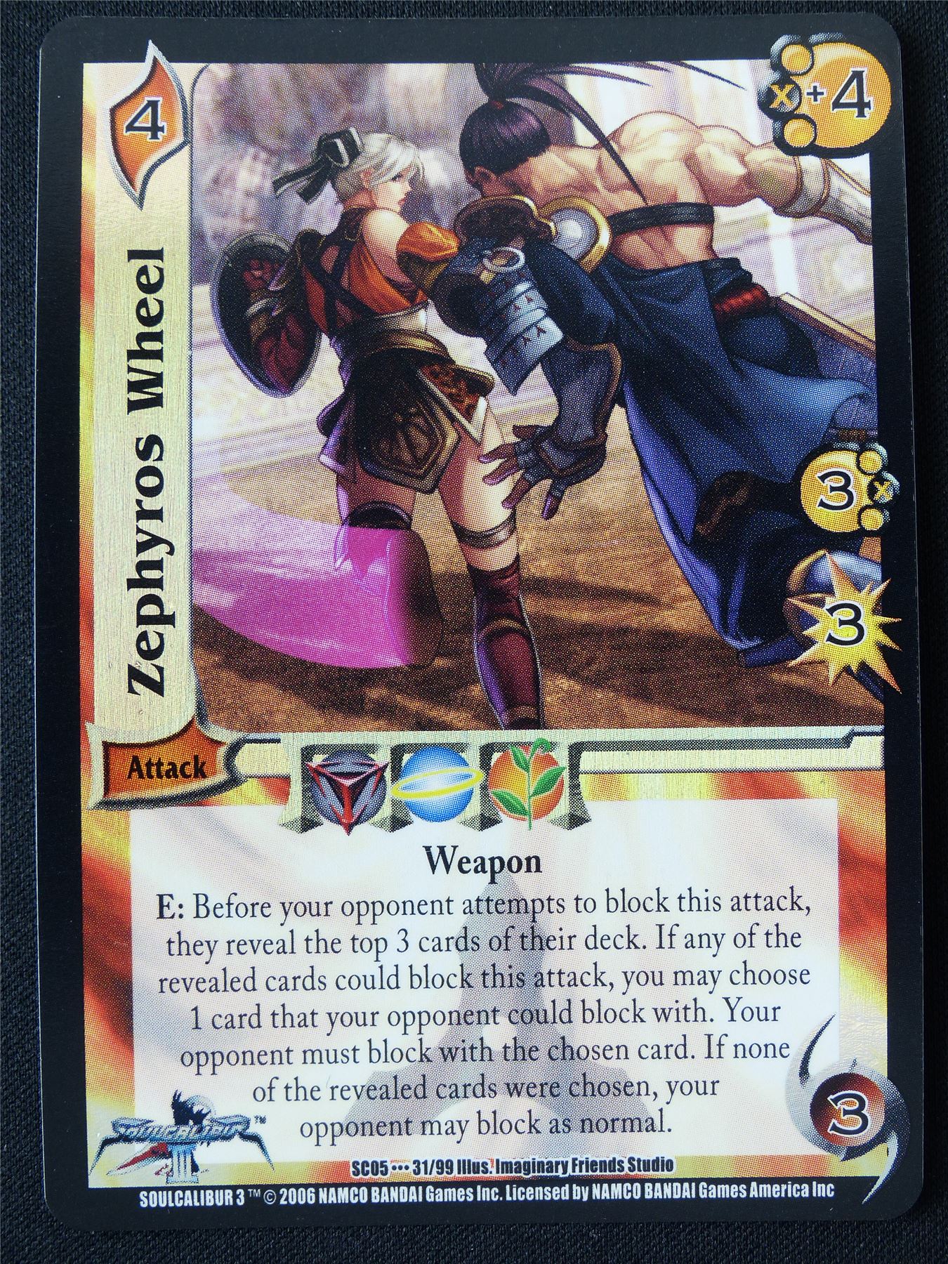 Zephyros Wheel Foil SC05 31/99 - UFS Card #2HP