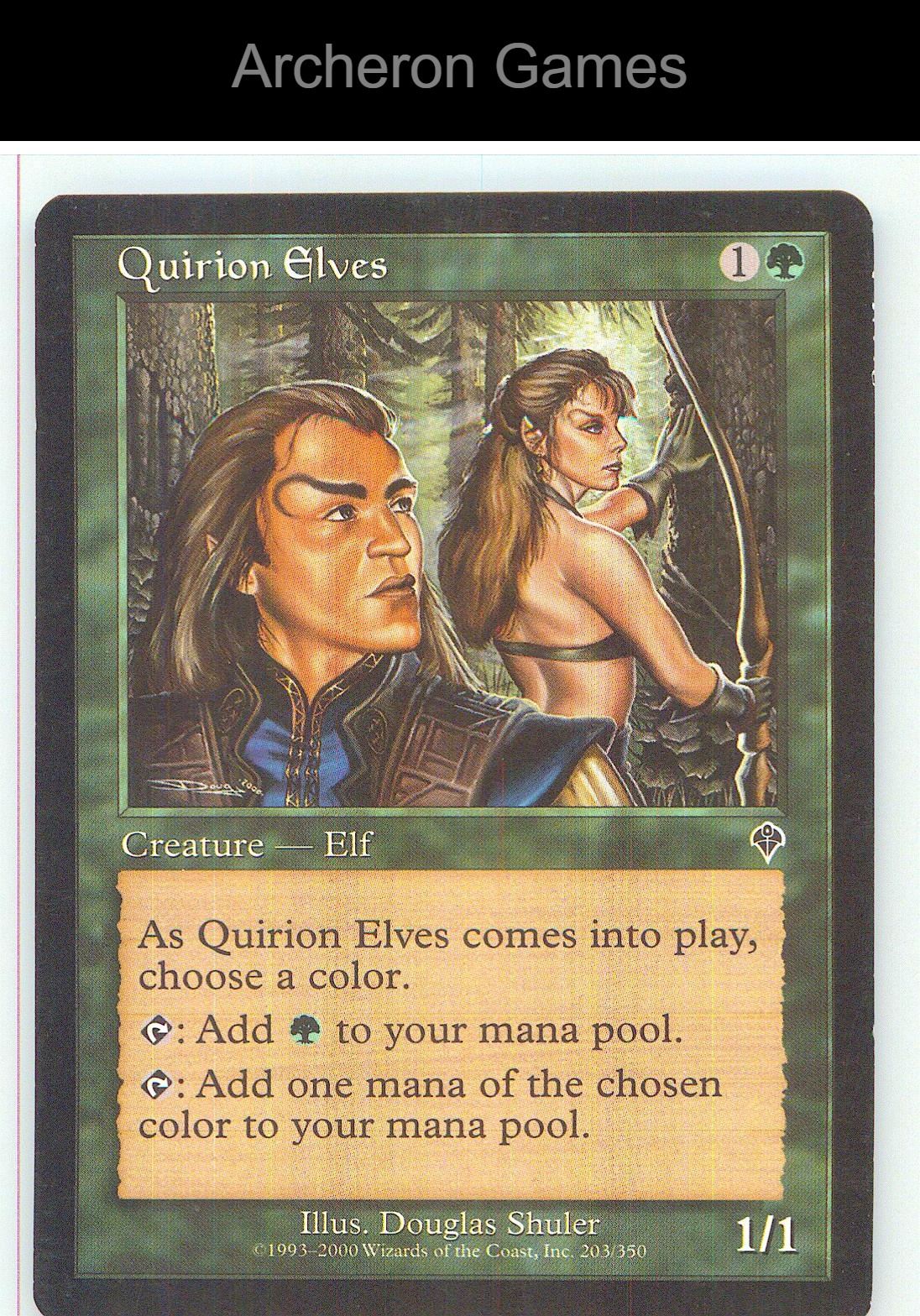 Quirion Elves INV 203 C MTG Card NM/EX+