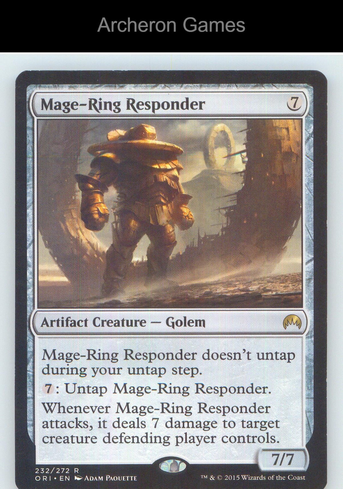 Mage-Ring Responder ORI 232 R MTG Card NM/EX+