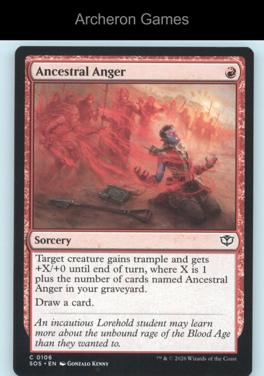 Ancestral Anger SOS 106 C MTG Card Secrets of Strixhaven