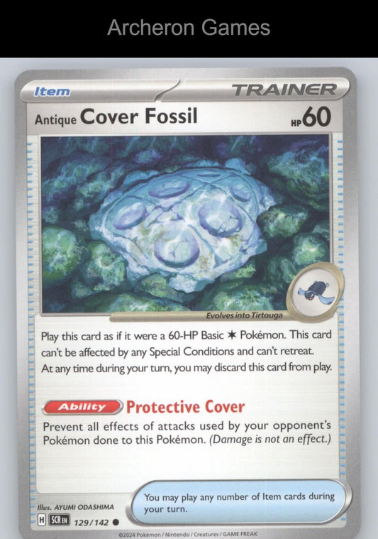 Pokemon Card Antique Cover Fossil SCR 129/142 C Stellar Crown