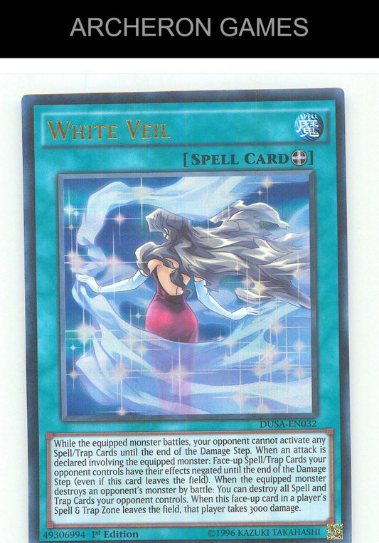 White Veil Ultra Rare YUGIOH Card 1st Edition