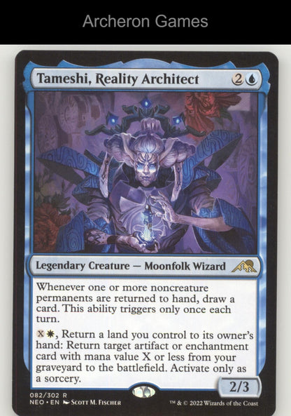 Tameshi, Reality Architect 82 R MTG Card Promo Pack: Kamigawa: Neon Dynasty