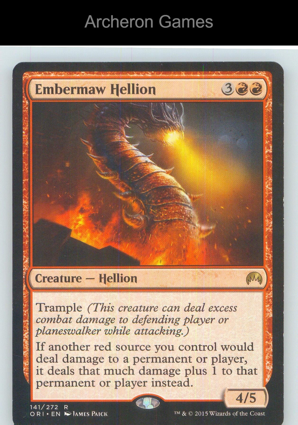 Embermaw Hellion ORI 141 R MTG Card NM/EX+