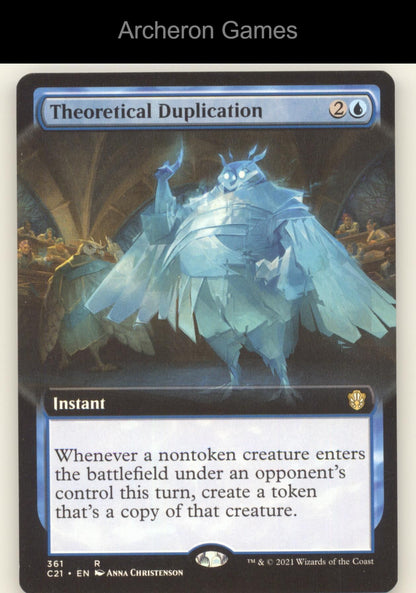 Theoretical Duplication (Extended Art) 361 R MTG Card Commander 2021