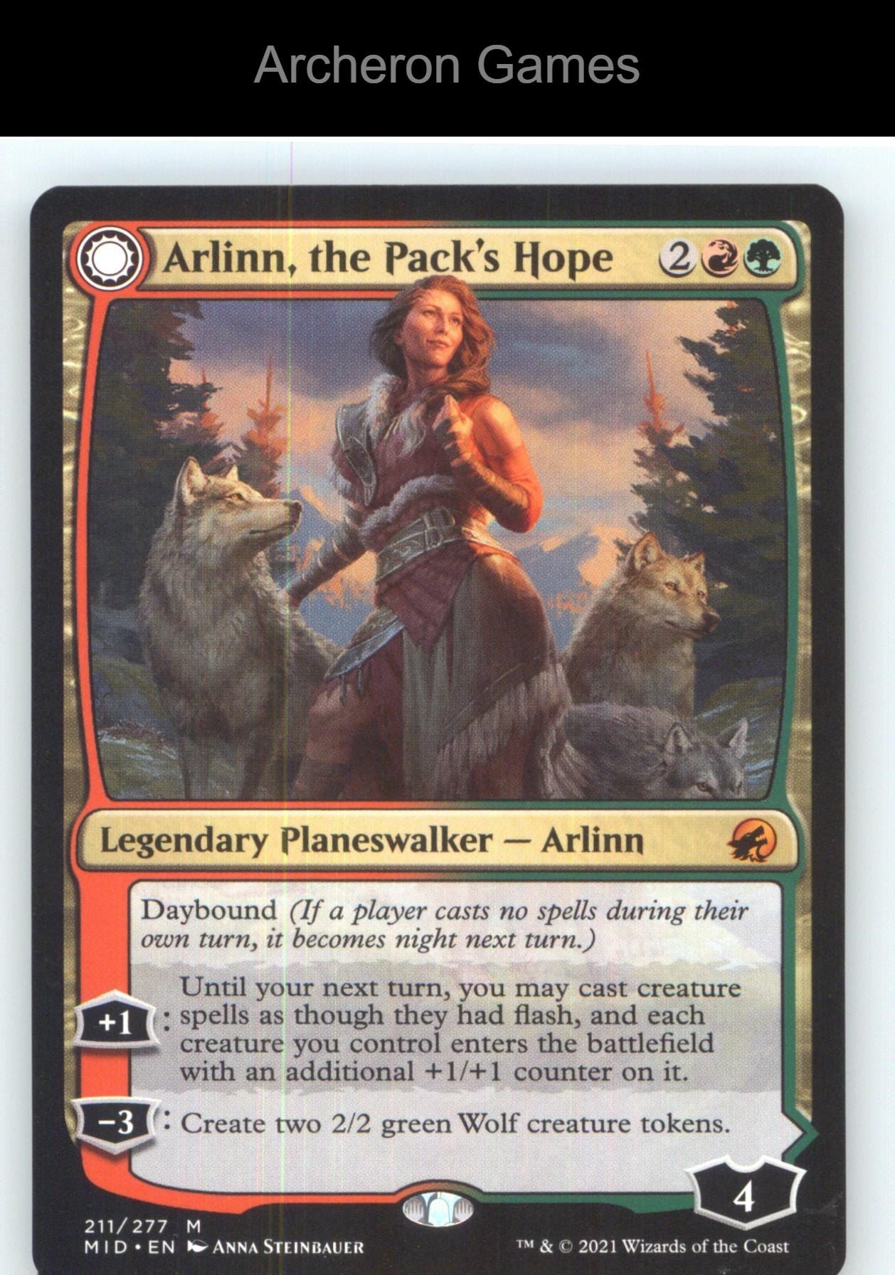 Arlinn, the Pack's Hope PLST 211 Mythic MTG Card NM/EX+