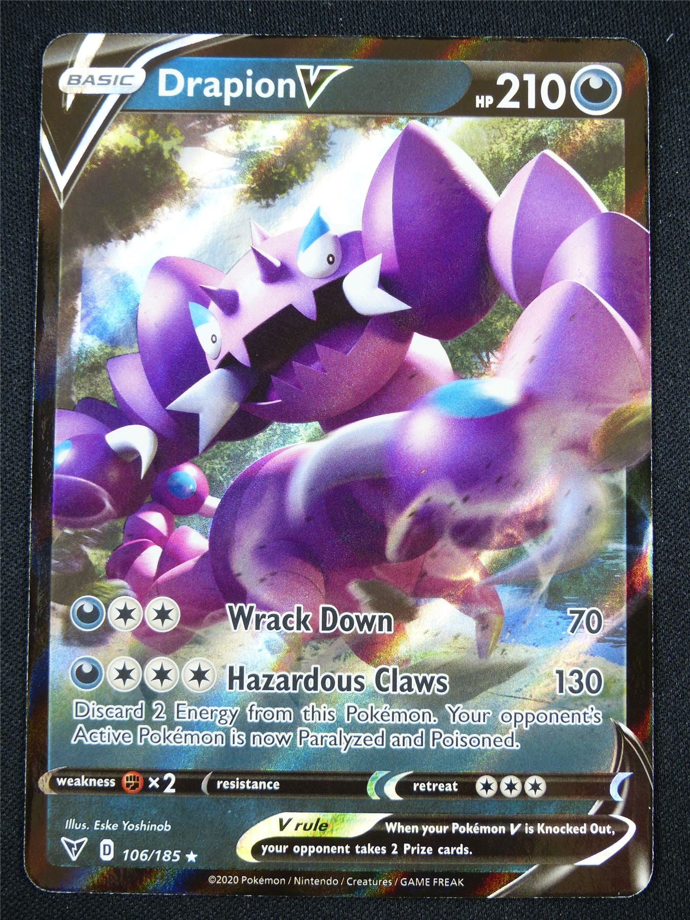 Drapion V 106/185 Holo - Pokemon Card #CZ