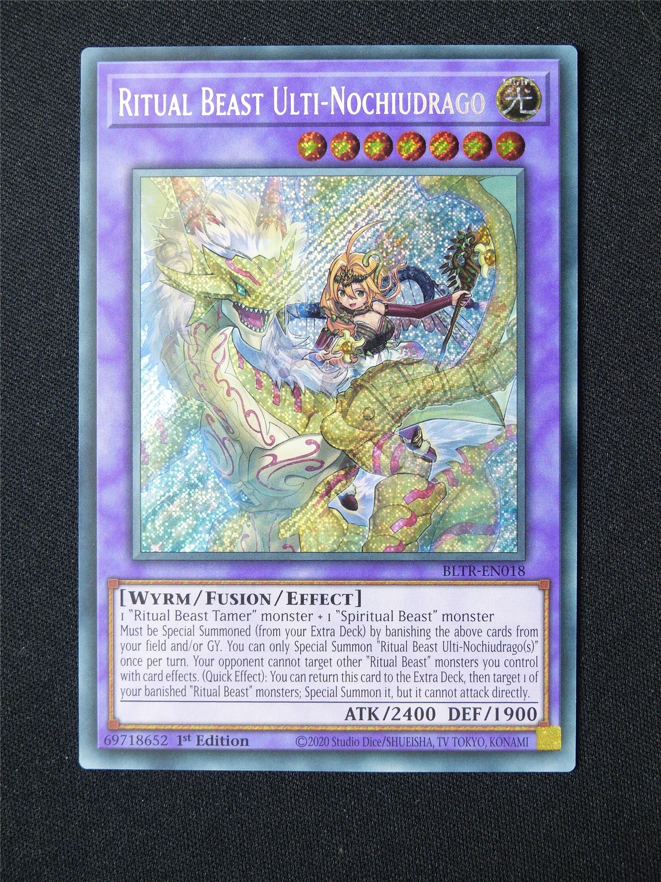 Ritual Beast Ulti-Nochiudrago BLTR Secret Rare - 1st ed Yugioh Card #3RH