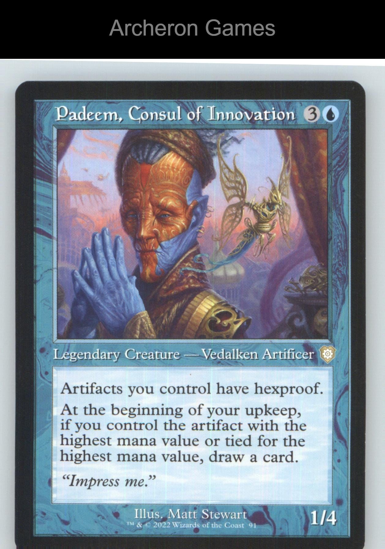 Padeem, Consul of Innovation (Retro Frame) BRC 91 R MTG Card NM/EX+