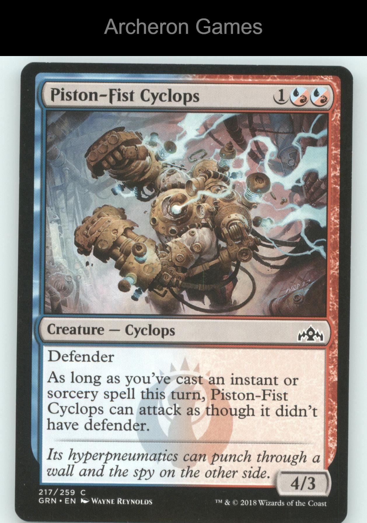 Piston-Fist Cyclops 217 C MTG Card Guilds of Ravnica