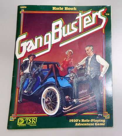 TSR Hobbies Inc 1982 - Gang Busters 1920s Roleplaying Adventure Game #5U