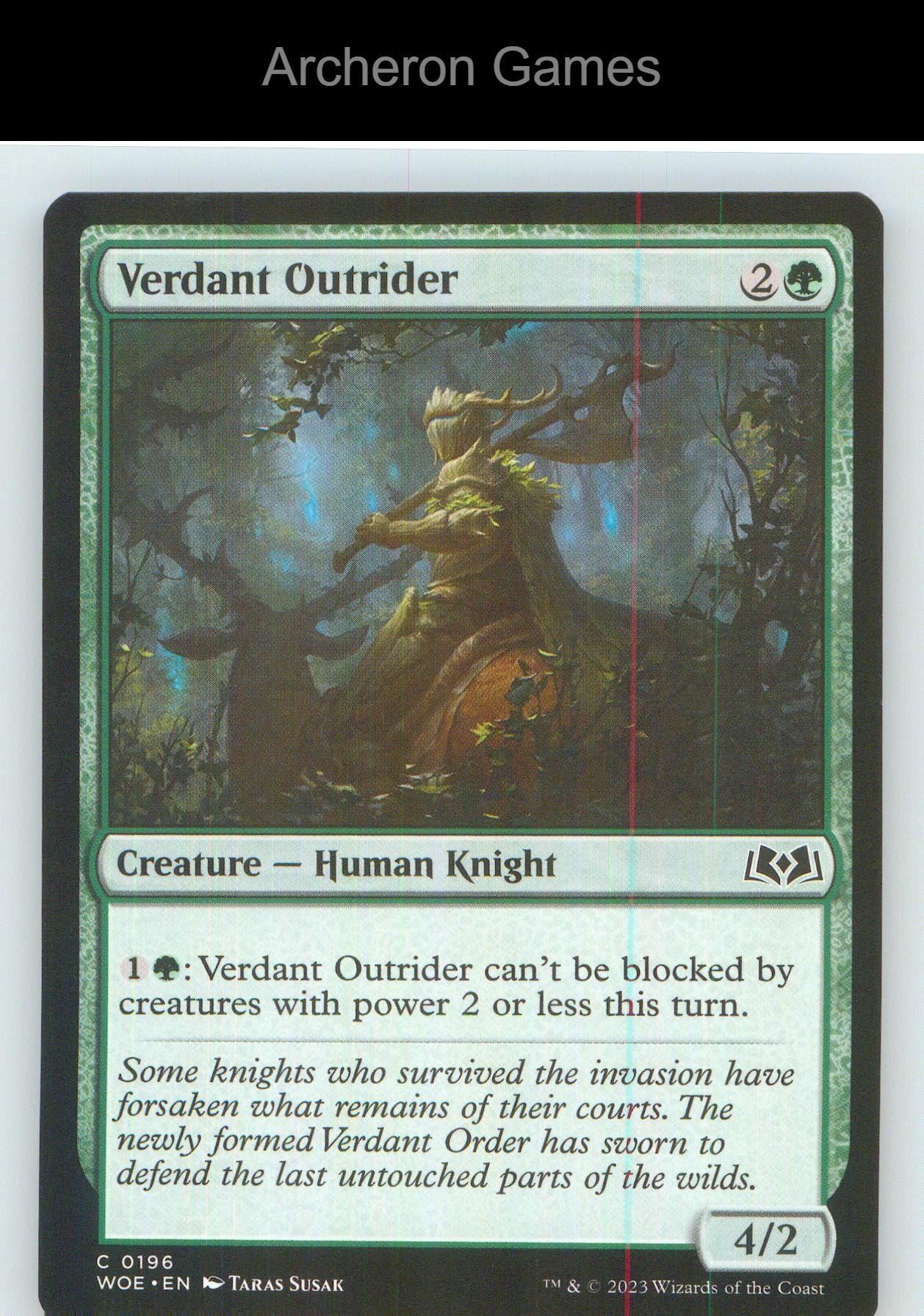 Verdant Outrider WOE 196 C MTG Card NM/EX+