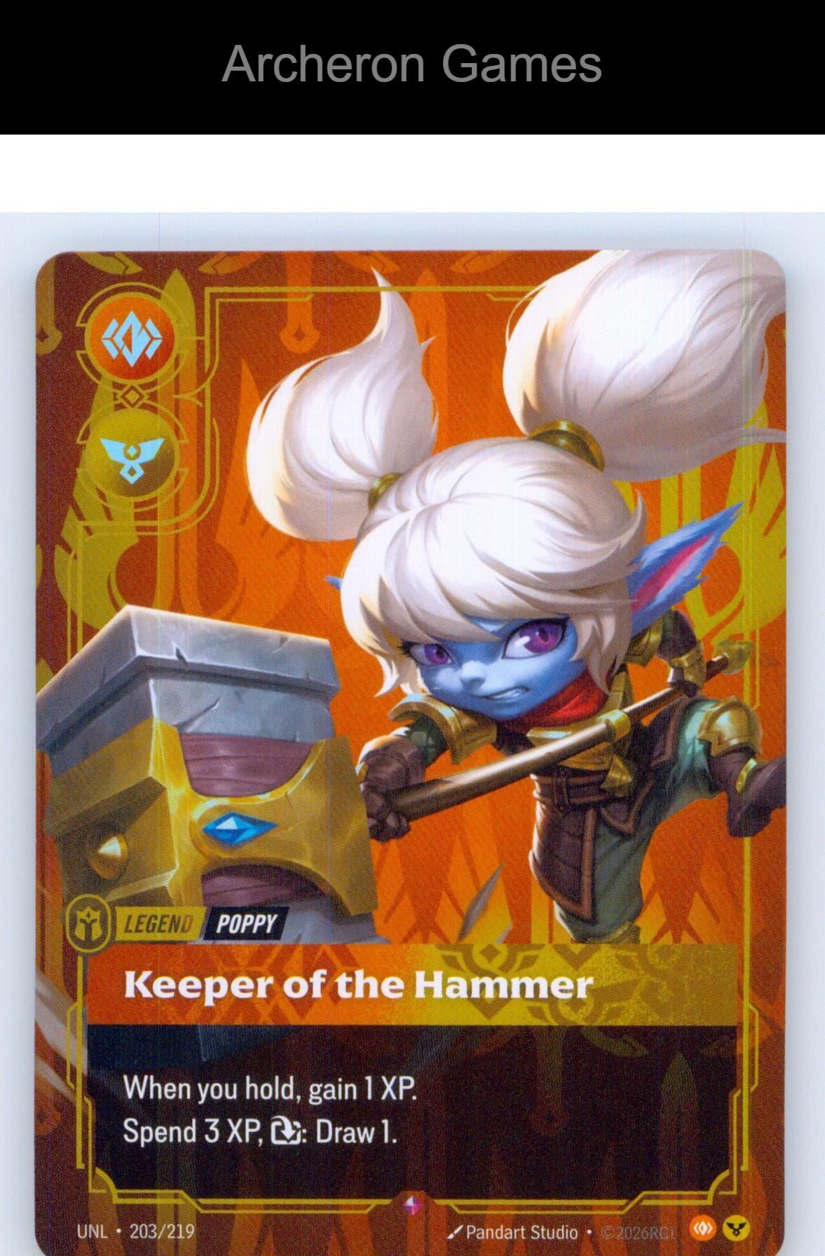 Poppy - Keeper of the Hammer UNL 203/219 R Unleashed Riftbound Card