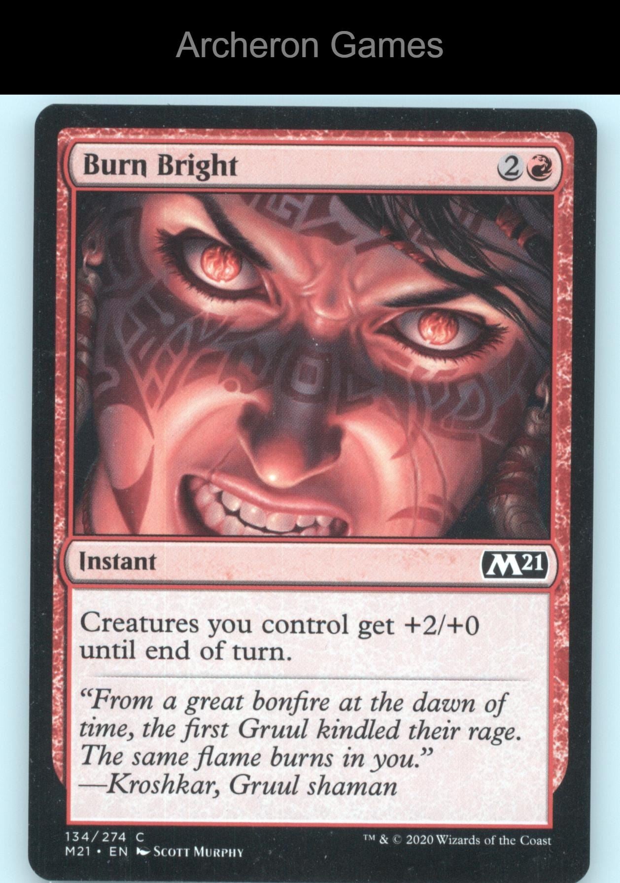 Burn Bright 134 C MTG Card Core Set 2021