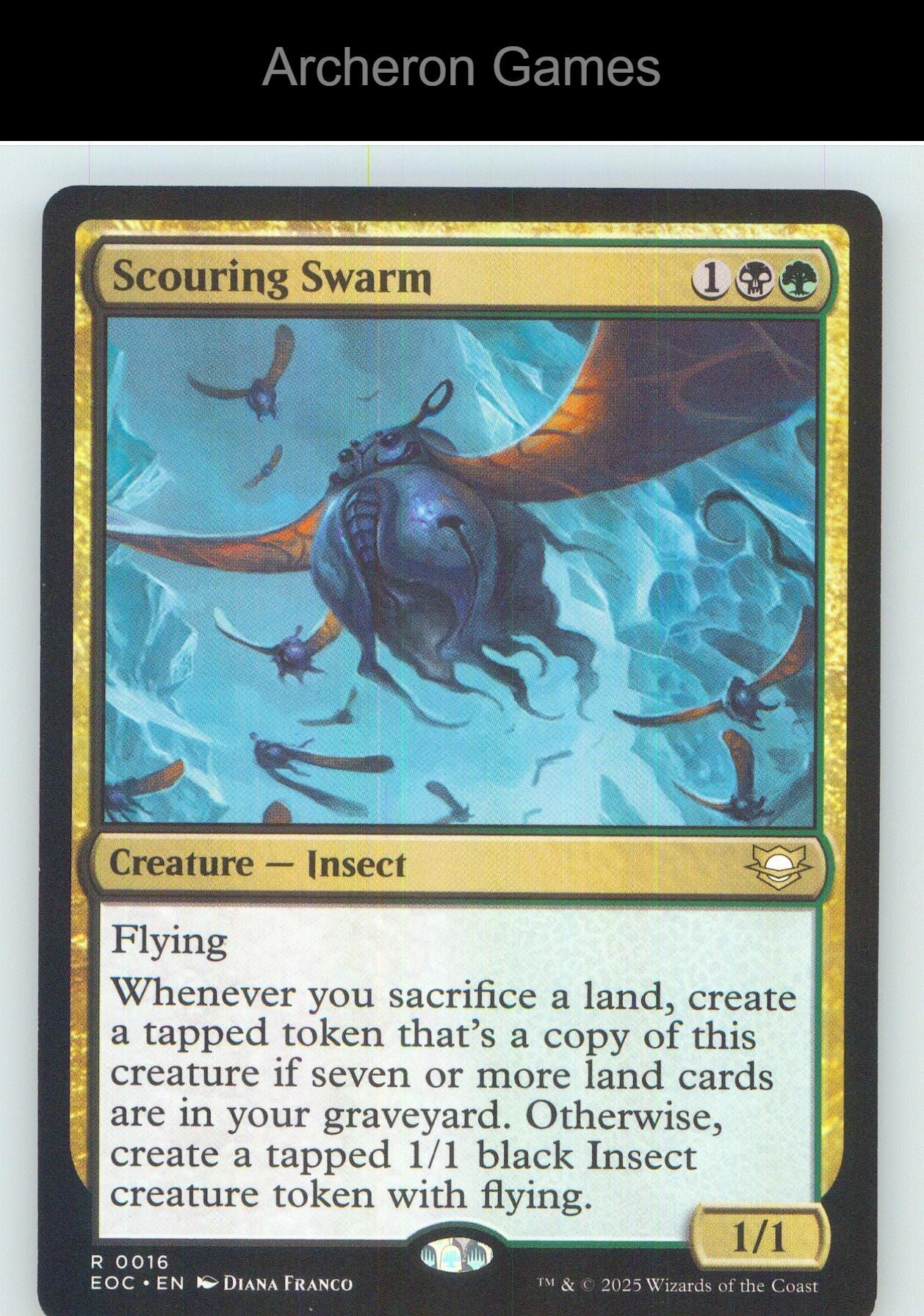 Scouring Swarm 16 R MTG Card NM/EX+
