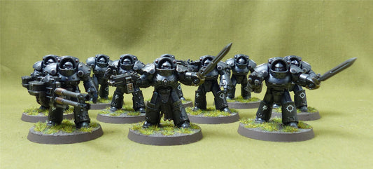 Legion Tartarus Terminator Squad painted - Iron Hands - Warhammer Horus Heresy #AV