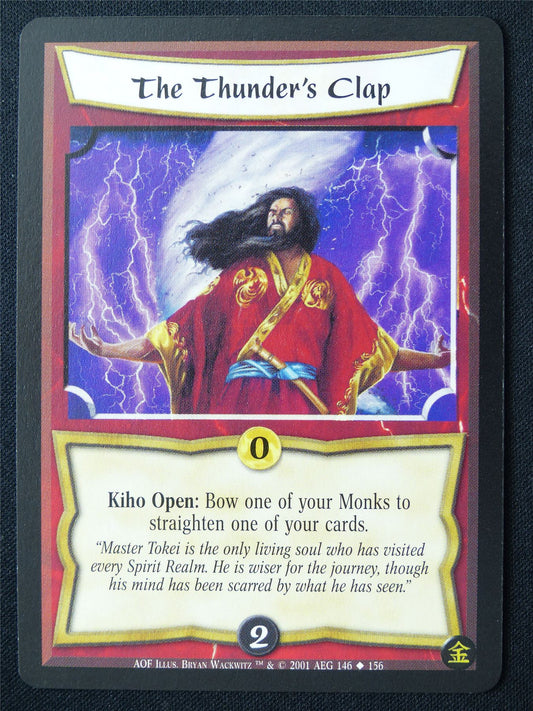 The Thunder's Clap - AOF - Legend of the Five Rings L5R Card #111