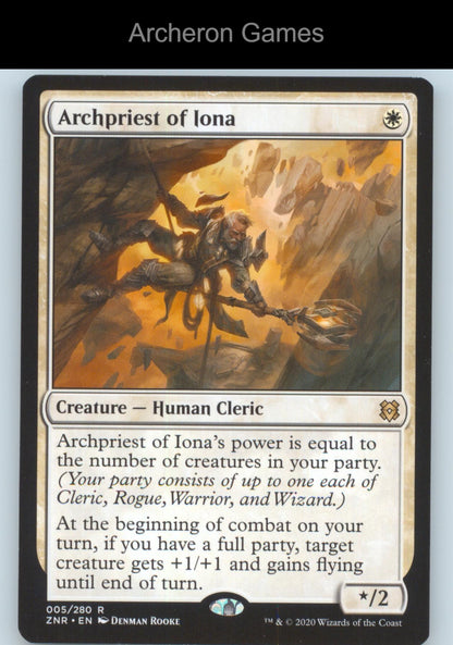 Archpriest of Iona 5 R MTG Card Zendikar Rising