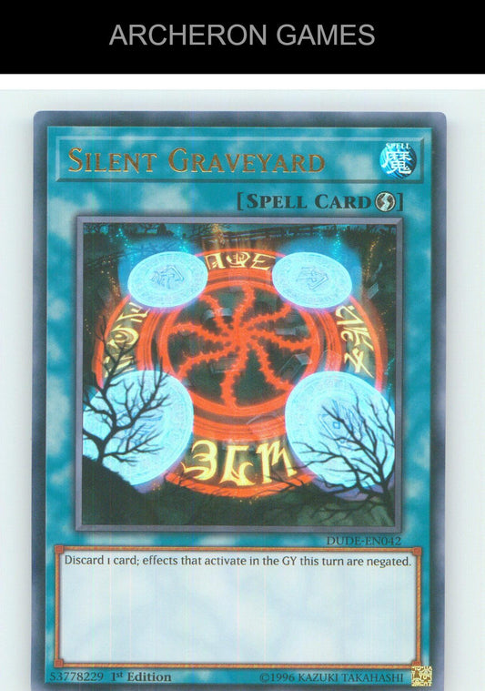 Silent Graveyard UR YUGIOH Card 1st Edition