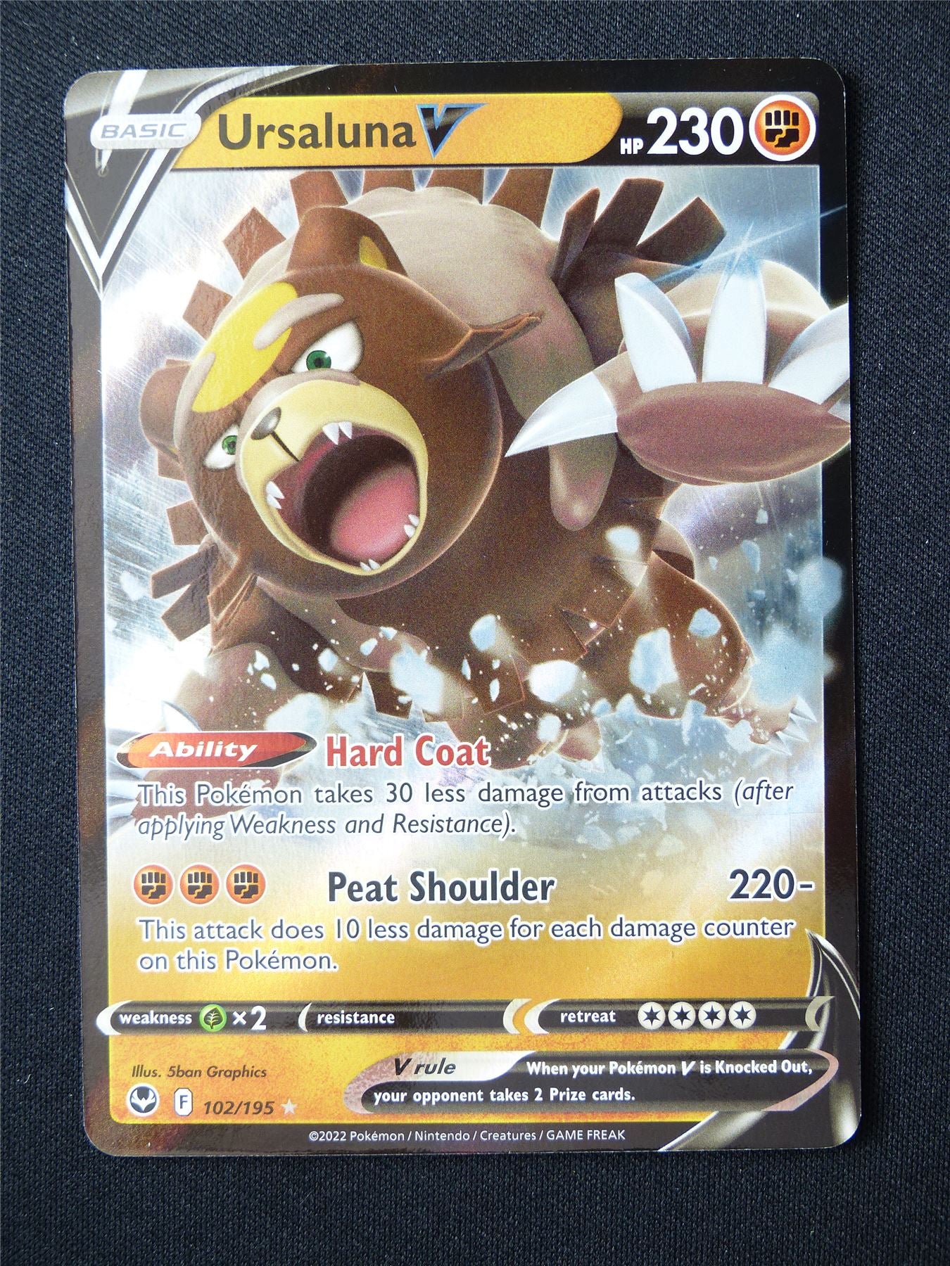 Ursaluna V 102/195 Holo - Pokemon Card #61P