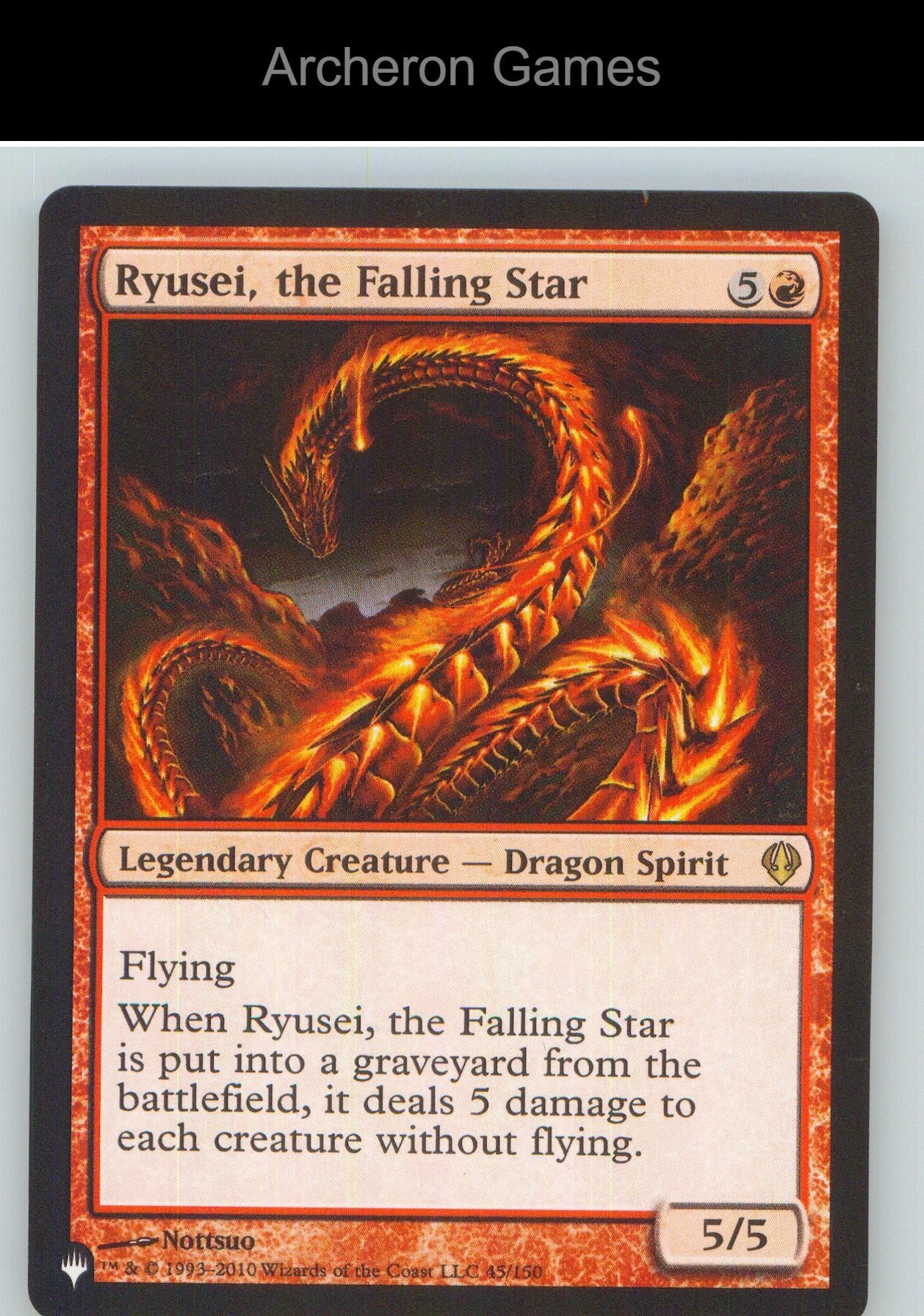 Ryusei, the Falling Star ARC 45 R MTG Card NM/EX+