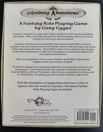 Legendary Adventure Fantasy Roleplaying Game by Gary Gygax #277