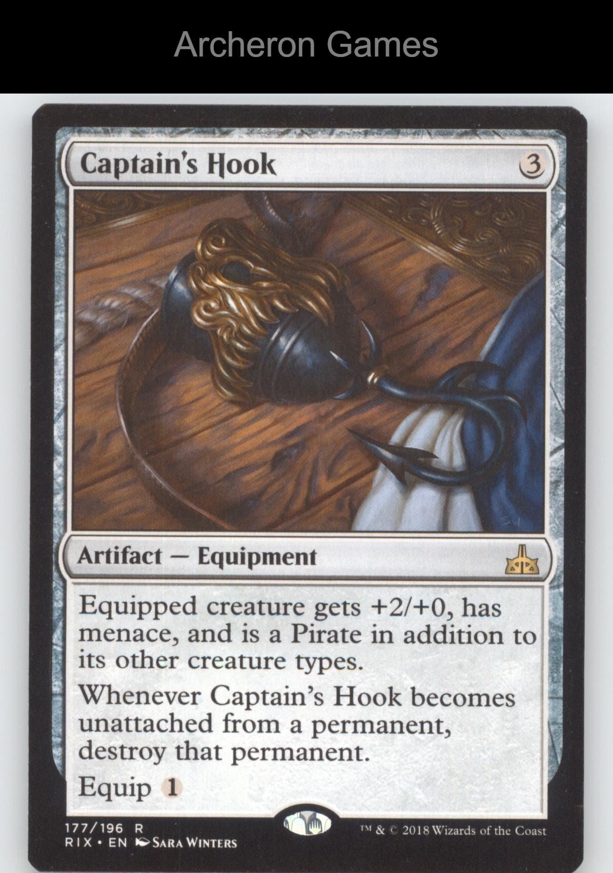 Captain's Hook 177 R MTG Card Rivals of Ixalan