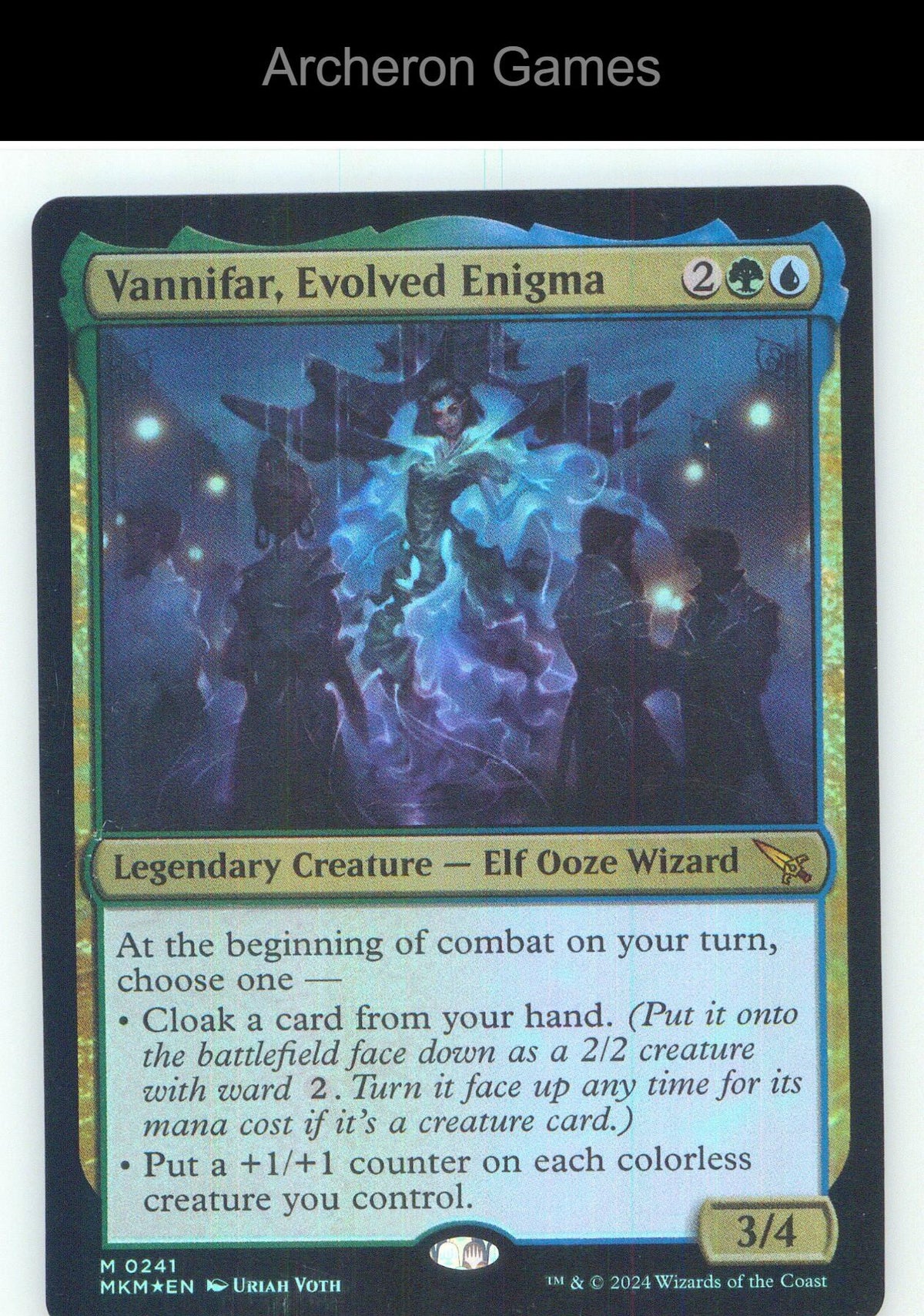 Vannifar, Evolved Enigma MKM 241 Mythic MTG Card NM/EX+ Foil