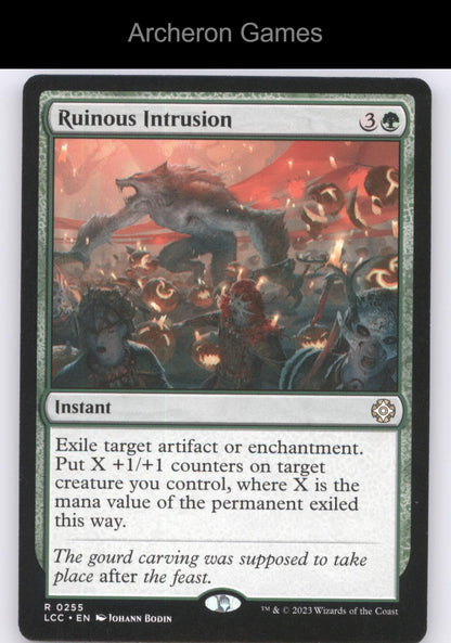Ruinous Intrusion 255 R MTG Card Commander: The Lost Caverns of Ixalan