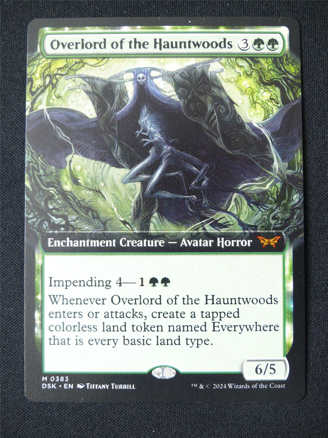 Overlord of the Hauntwoods Extended Art - DSK - Mtg Card #12Z