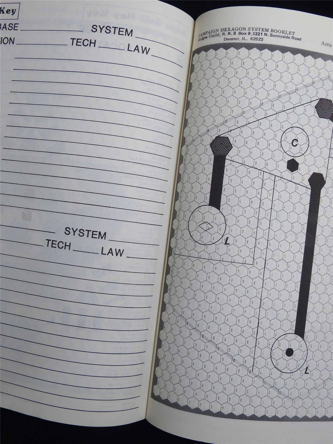 Traveller: Fifty Starbases Mapping System - Judge Guild Roleplaying Booklet #2SL