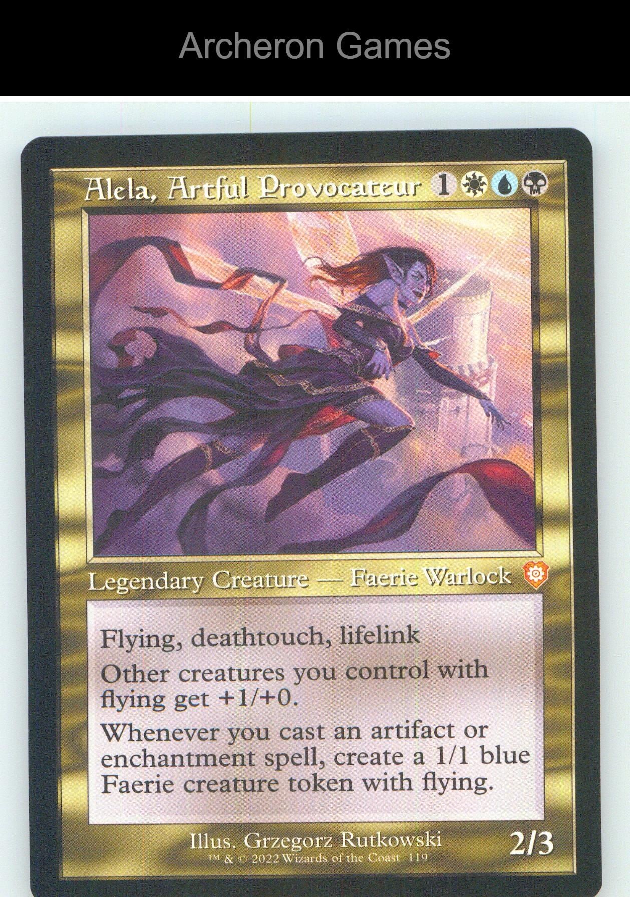 Alela, Artful Provocateur (Retro Frame) BRC 119 Mythic MTG Card NM/EX+