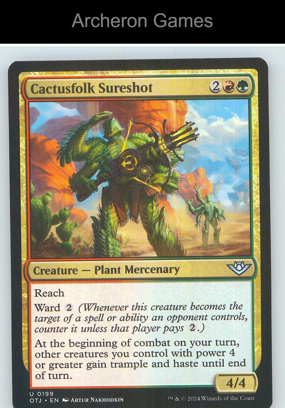 Cactusfolk Sureshot OTJ 199 UC MTG Card NM/EX+