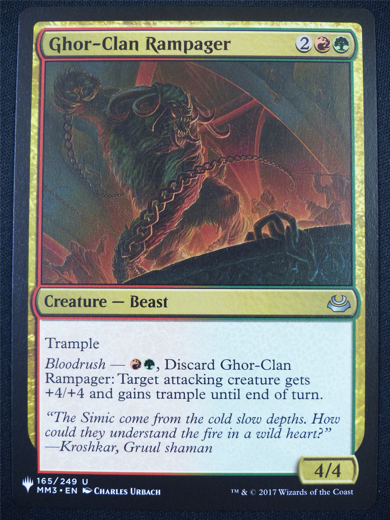 Ghor-Clan Rampager - MM3 - Mtg Card #5BV