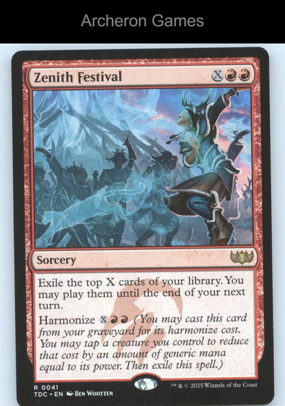 Zenith Festival 41 R MTG Card Commander: Tarkir: Dragonstorm