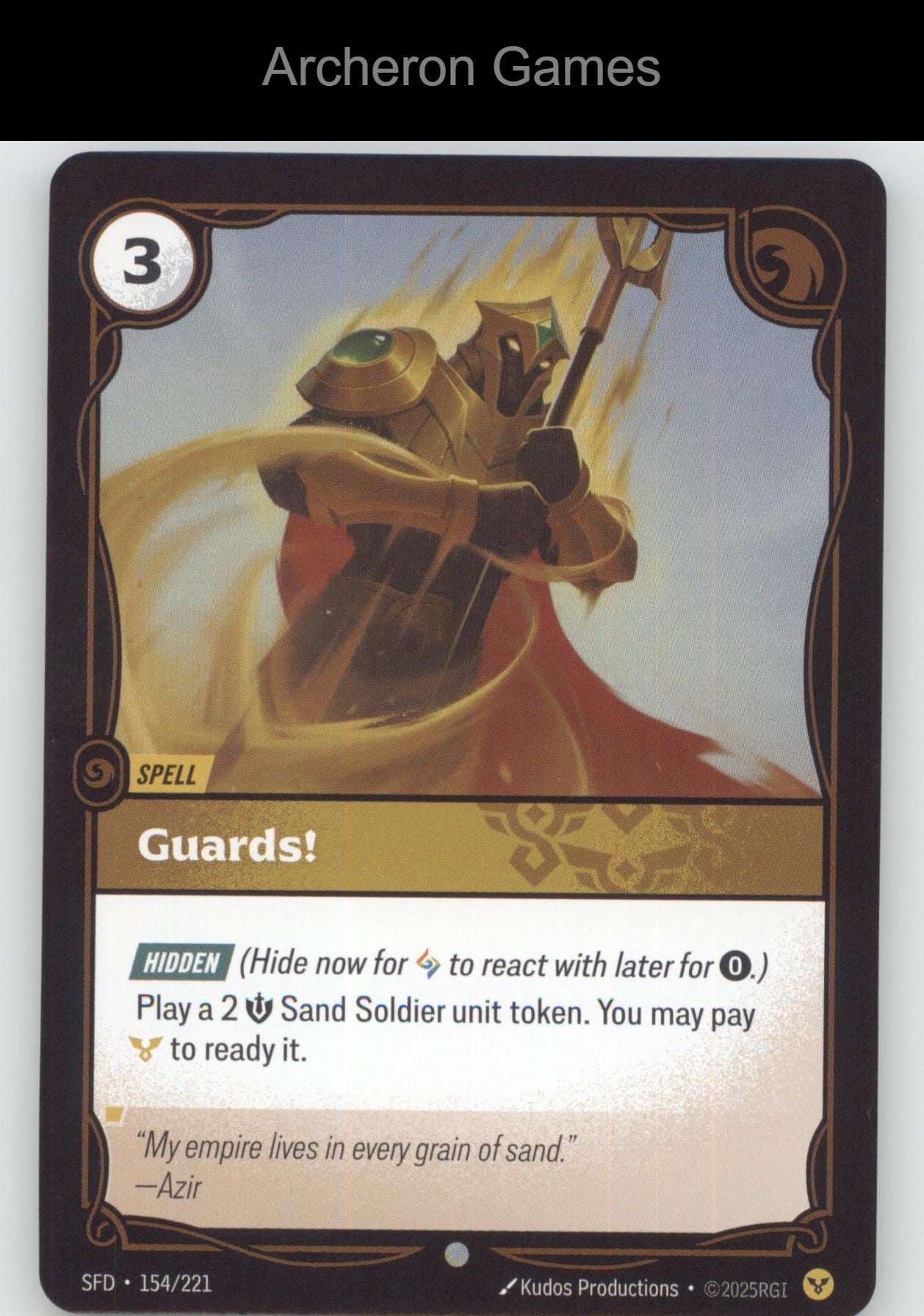Guards! SFD 154/221 C  Card Spiritforged