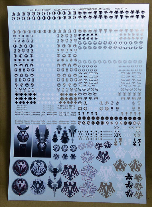 Raven Guard Transfer Sheet - Warhammer Horus Heresy #50Y