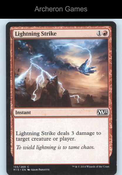 Lightning Strike 155 C MTG Card Magic 2015 (M15)