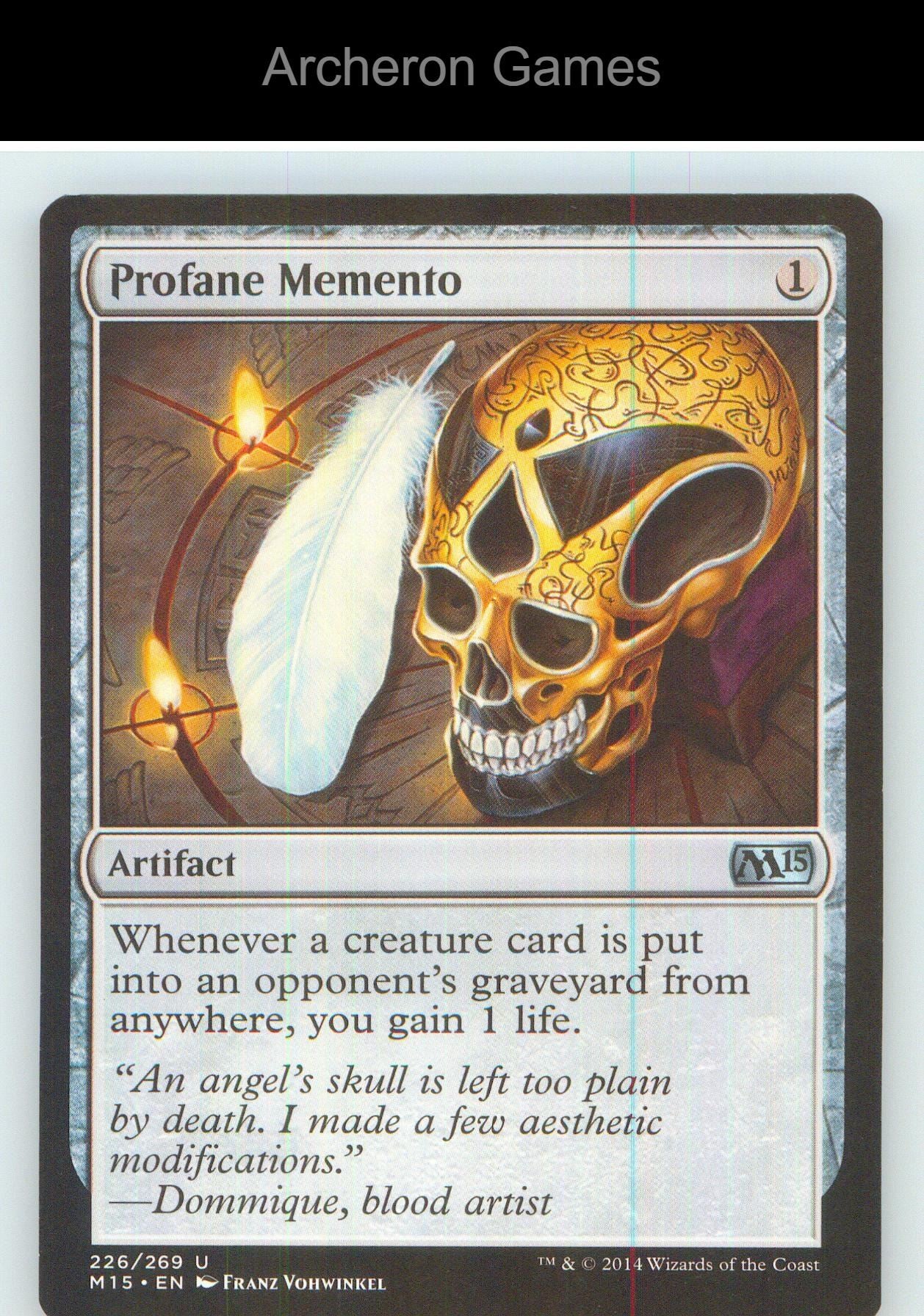 Profane Memento M15 226 UC MTG Card NM/EX+