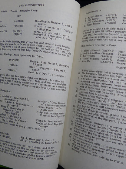 Tancred: Science-Fiction Adventure: Judges Guild Traveller Companion - Roleplay Booklet #NJ