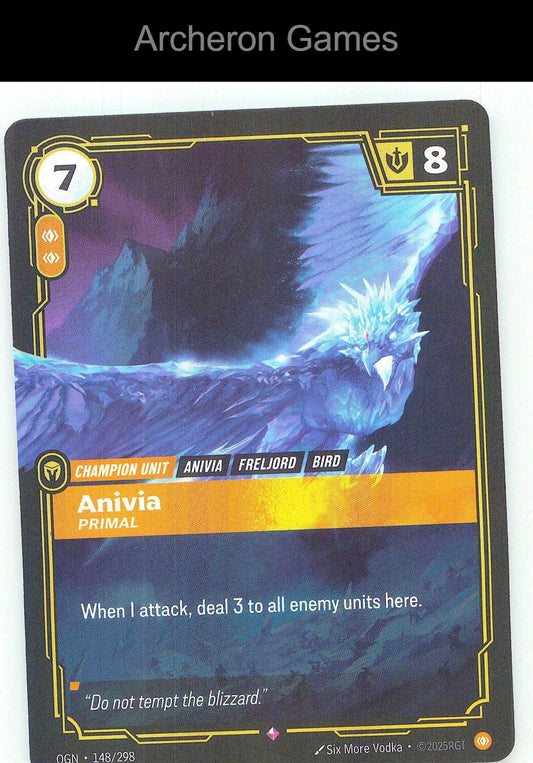 Anivia - Primal OGN 148/298 R Origins Riftbound Card