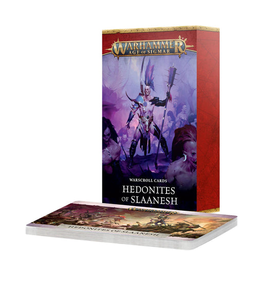 Hedonites of Slaanesh - Warscroll Cards - Warhammer: Age of Sigmar - available from 04/07/2026