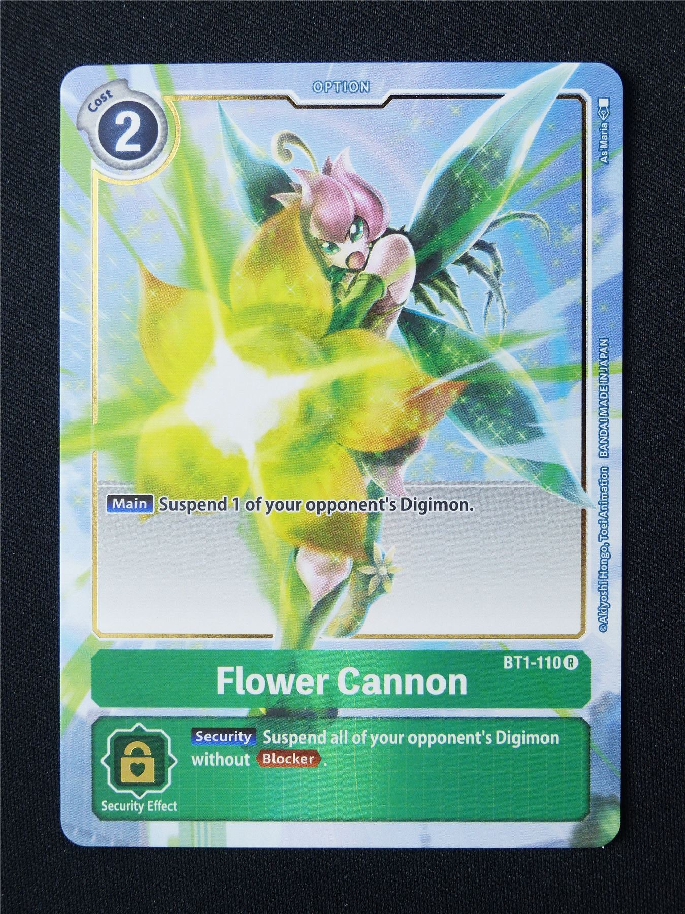 Flower Cannon BT1 R alt art - Digimon Card #5S0