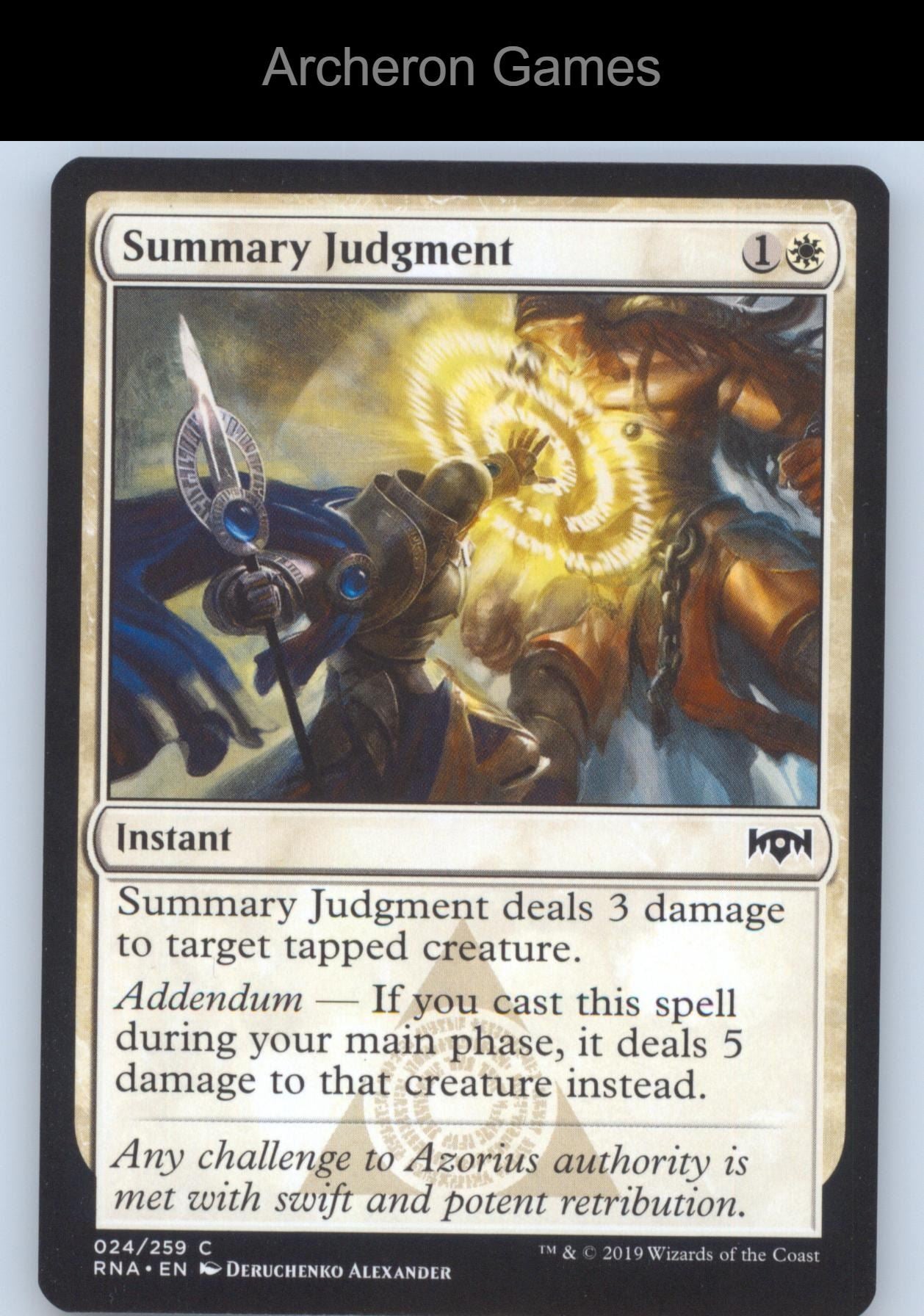 Summary Judgment 24 C MTG Card Ravnica Allegiance