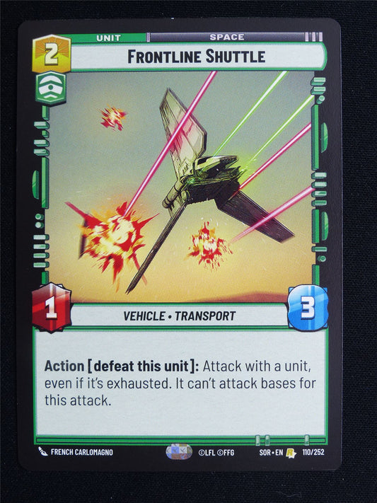 Frontline Shuttle 110/252 - Star Wars Unlimited Card #3TD
