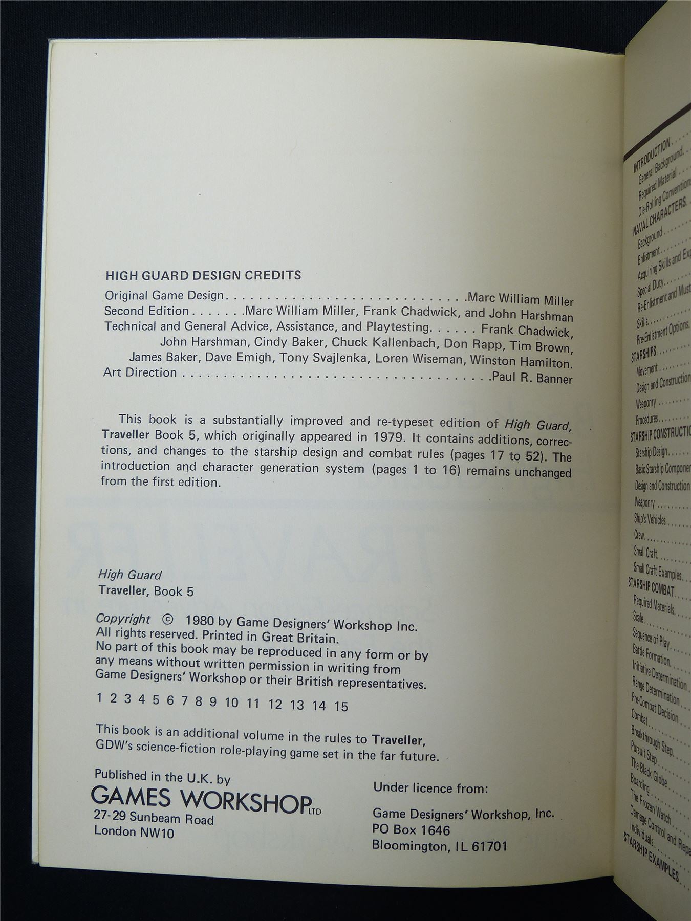 Traveller: Book 5 High Guard - Roleplaying Booklet #2TB