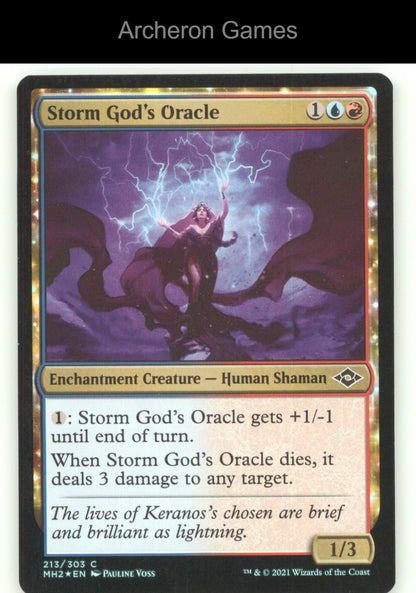 Storm God's Oracle 213 C MTG Card Modern Horizons 2