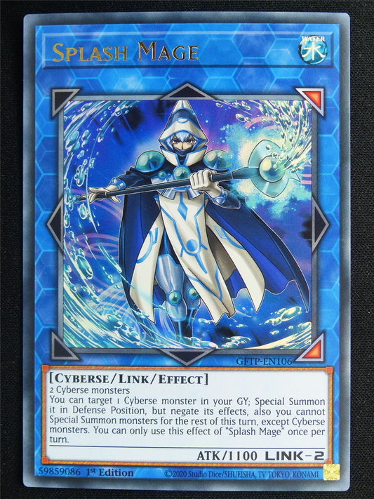 Splash Mage GFTP Ultra Rare - 1st ed Yugioh Card #4QX