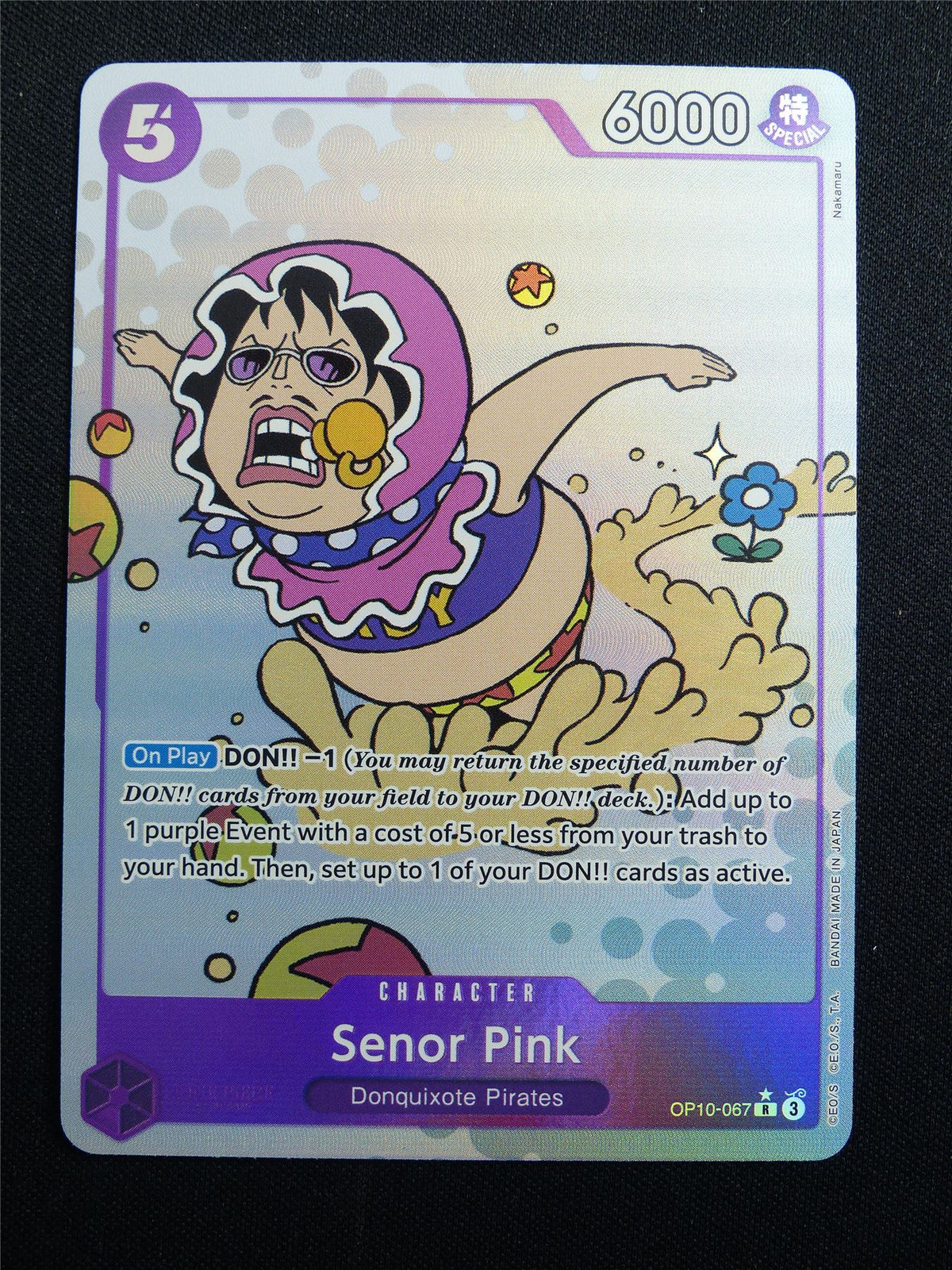 Senor Pink OP10-067 R Foil alt art - One Piece Card #3KE