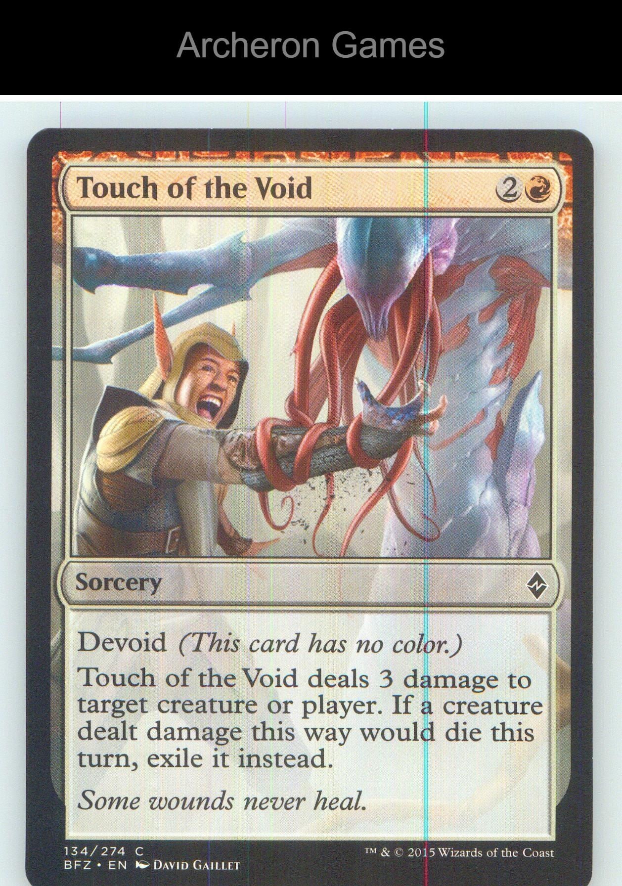 Touch of the Void BFZ 134 C MTG Card NM/EX+